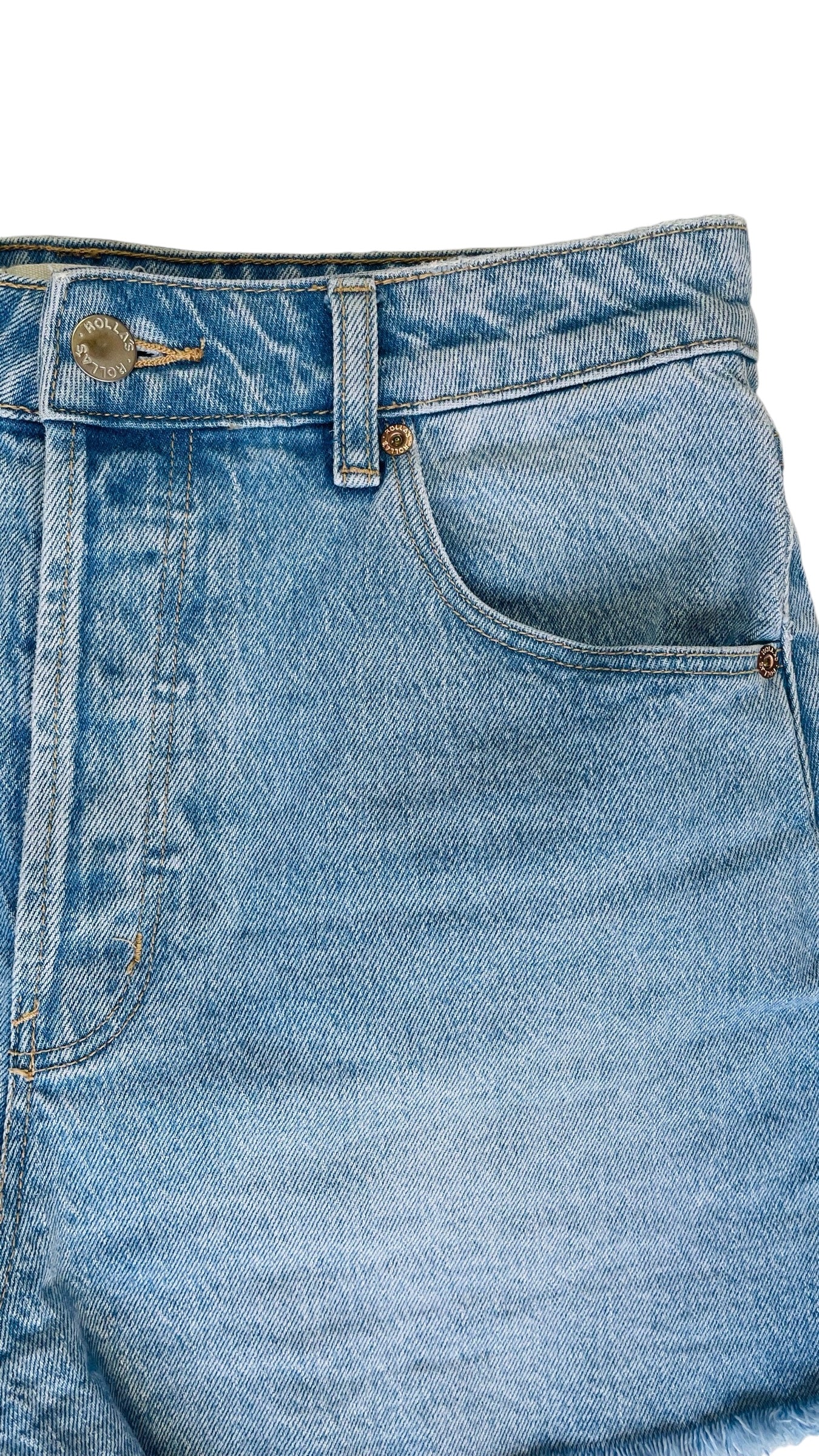 Pre-Loved ROLLAS light blue denim shorts - Size 28