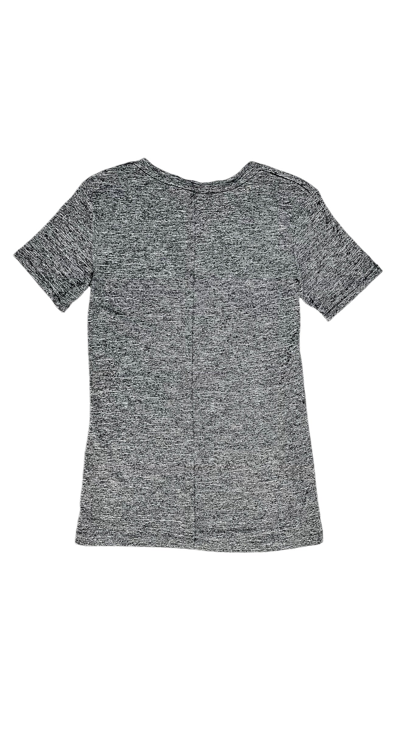 Pre-Loved RAG & BONE dark grey heather v neck t-shirt - Size XS