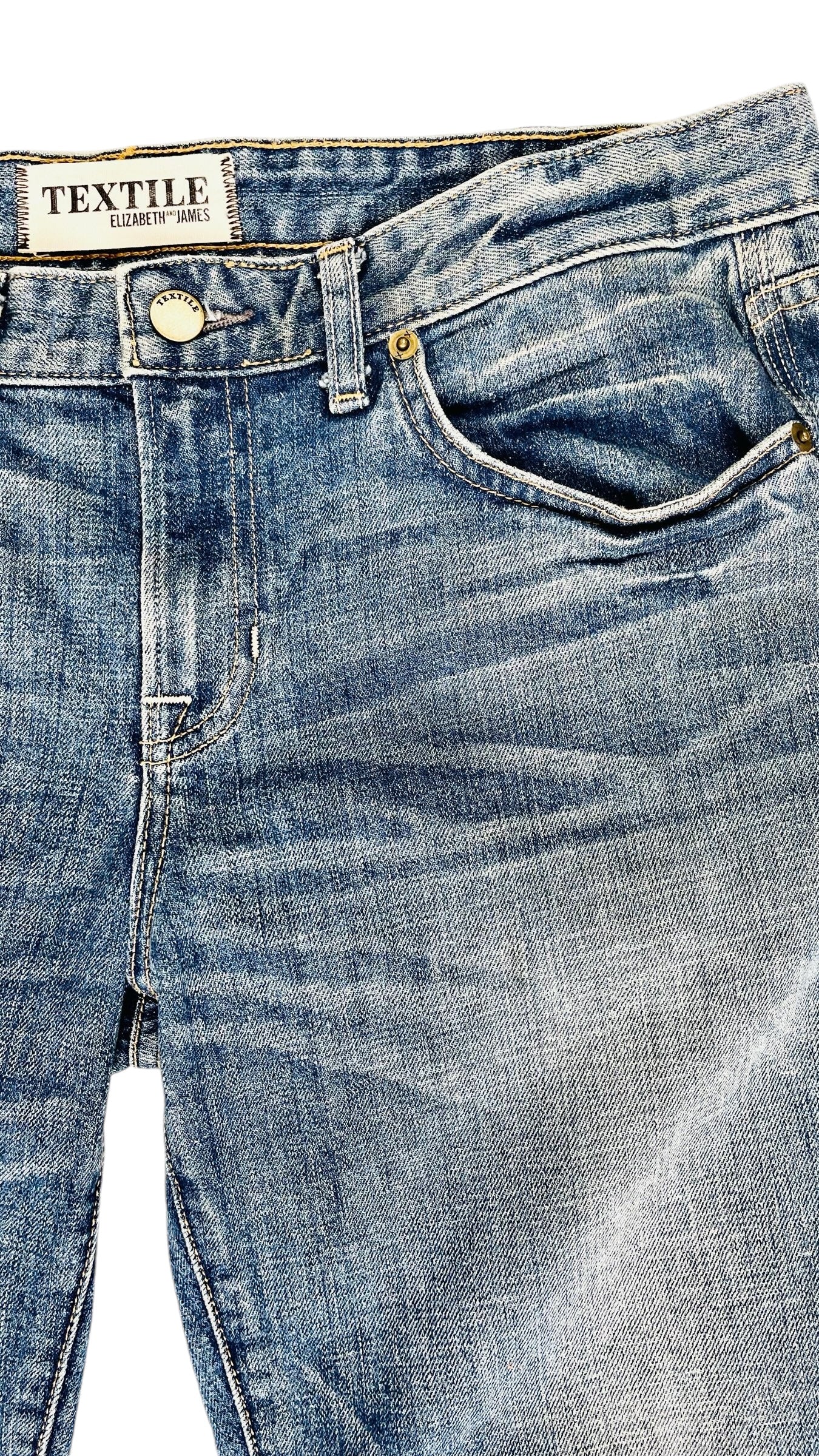 Pre-Loved ELIZABETH & JAMES low rise blue slim fit jeans - Size 28