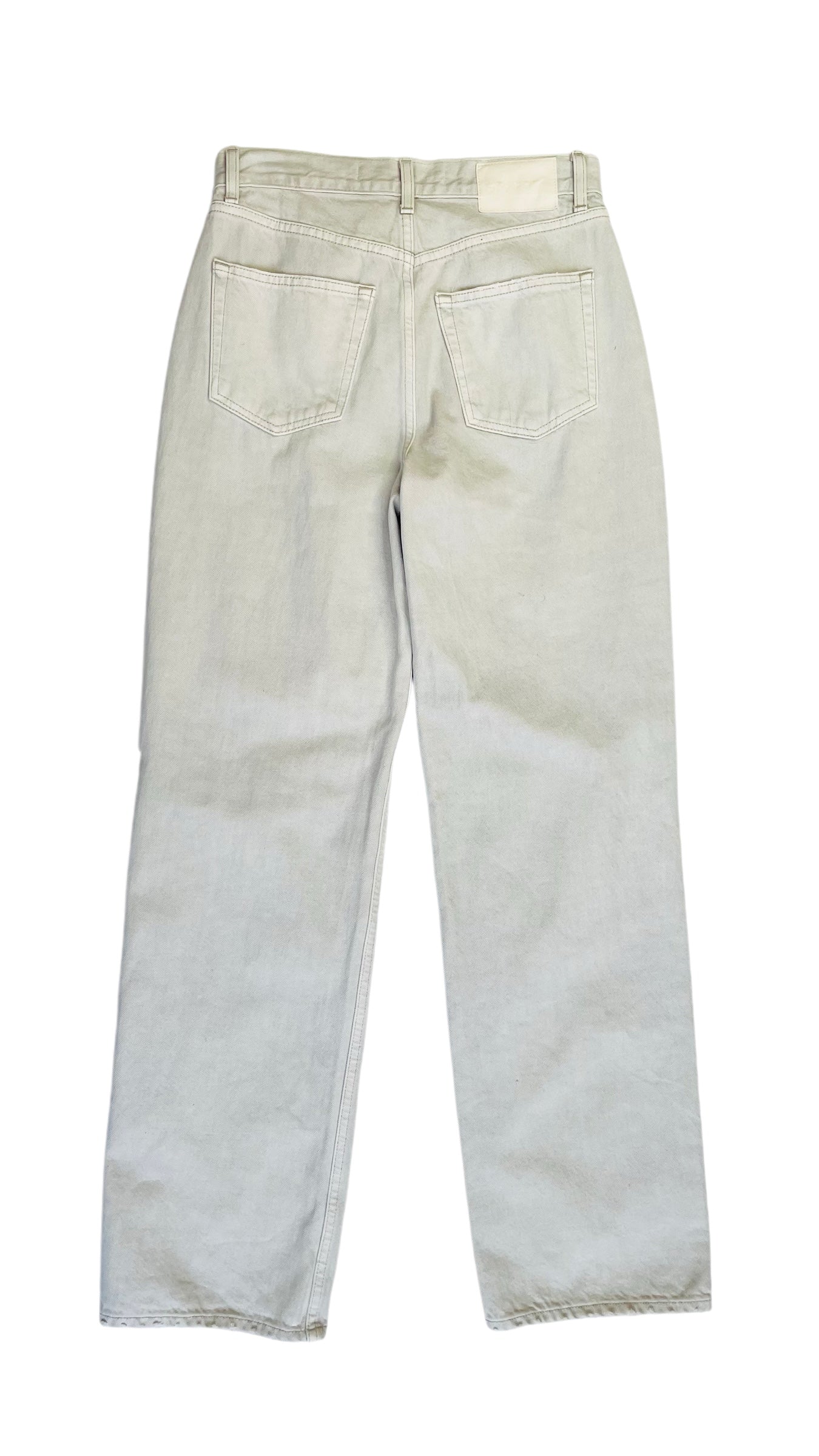Pre-Loved GRLFRND light grey wide leg jeans - Size 28