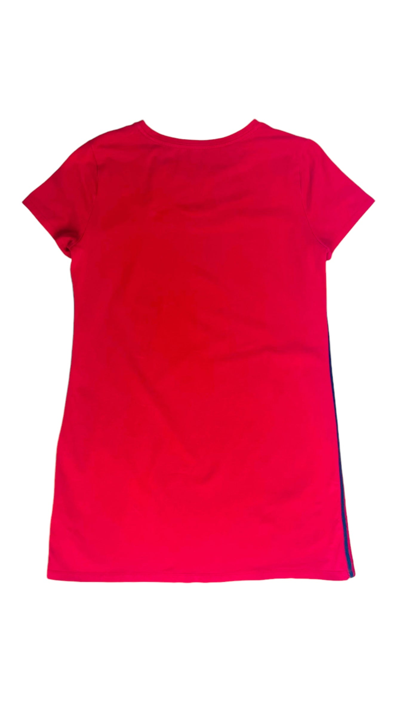 Vintage Y2K TOMMY HILFIGER red knit mini t shirt dress - Size L