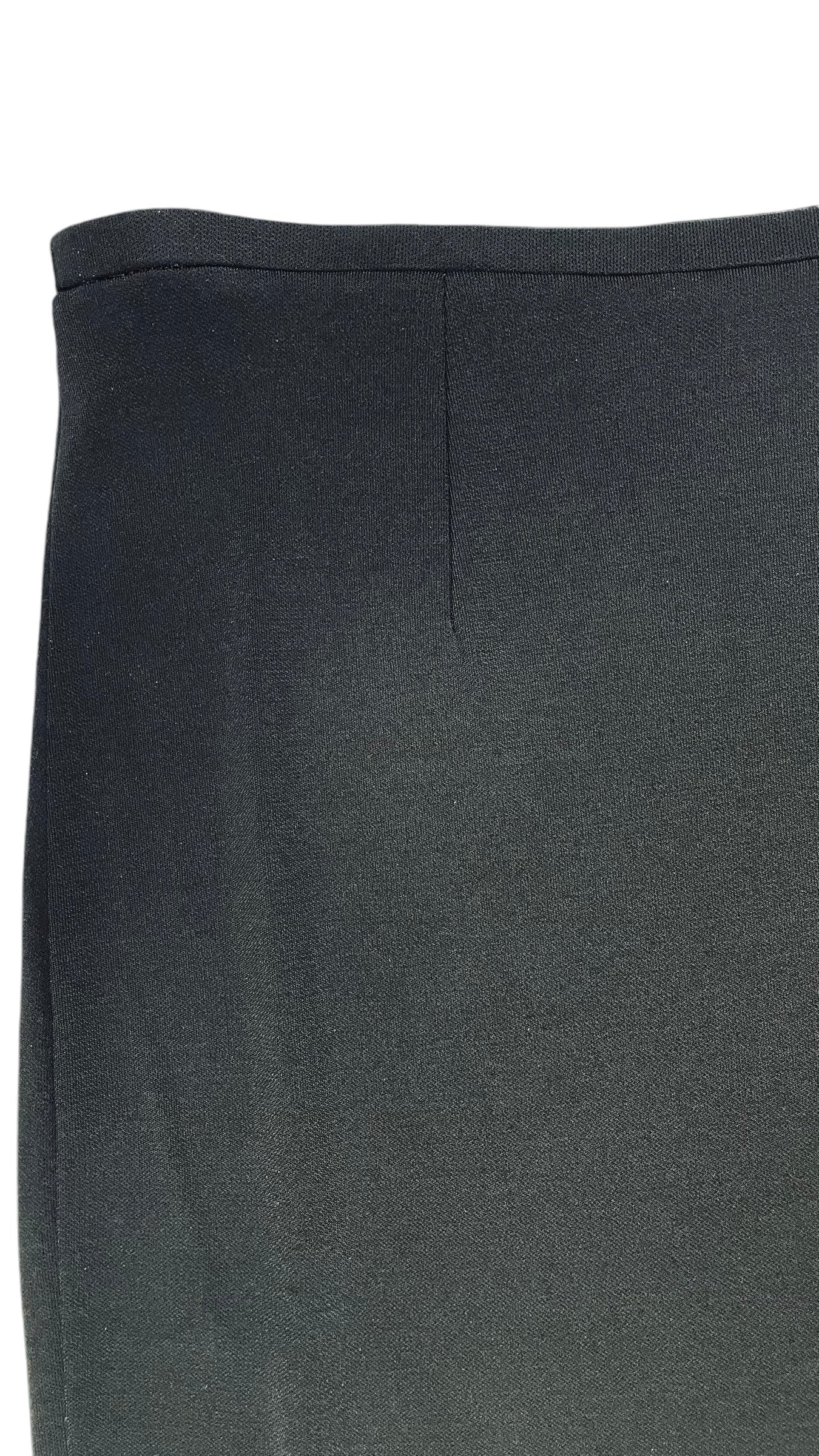 Vintage 90s EXPRESS black stretch low rise midi skirt - Size M