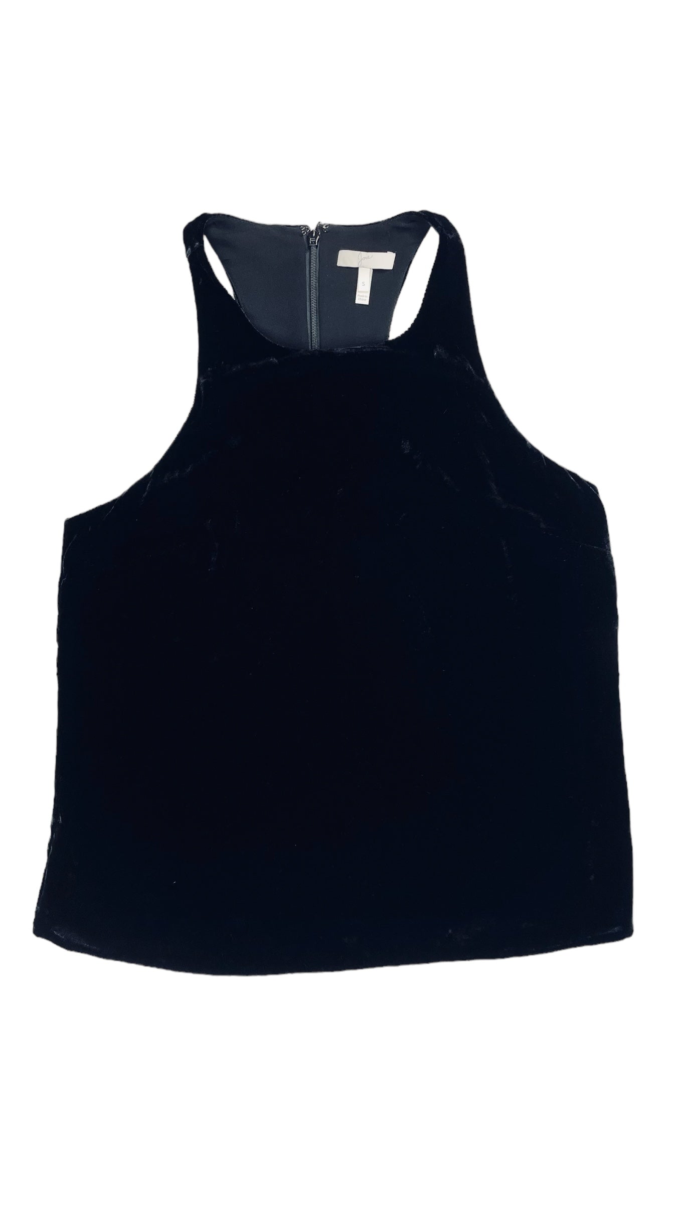 Pre-Loved JOIE black velvet tank top  - Size S