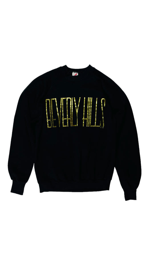 Vintage 80s black Beverly Hills souvenier sweatshirt - Size L