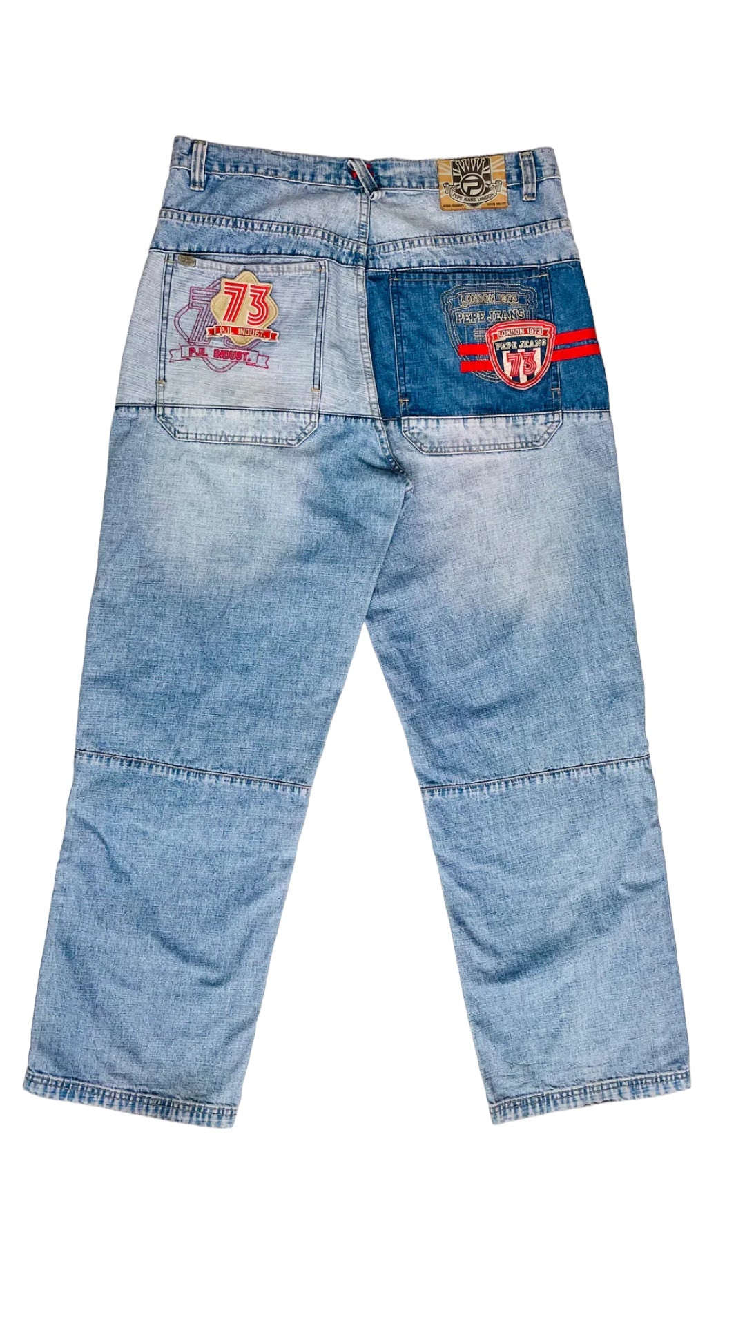 Vintage 90s blue straight leg PEPE jeans - Size 38